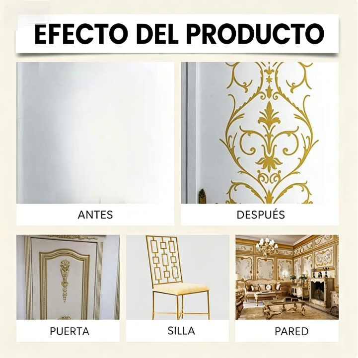 🎨🏡 Pintura Dorada Metálica y Ecológica – Transforma tus Espacios con Lujo 🌿✨