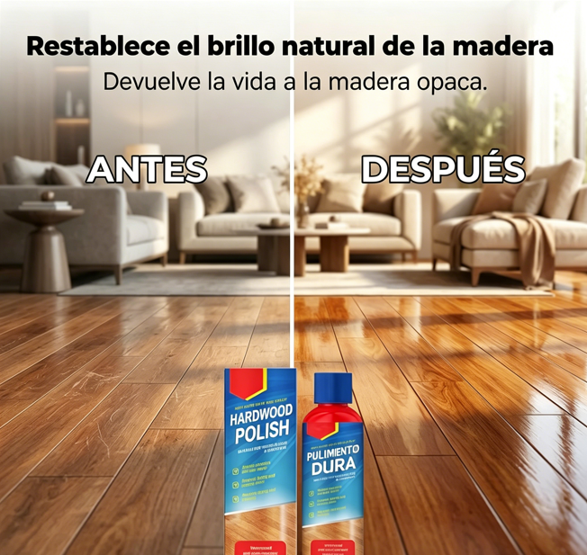⏰🔥 ¡50% DE DESCUENTO POR TIEMPO LIMITADO! ✨ Pulimento de Madera de Alto Brillo – Suelos Relucientes y Protegidos en Minutos 🏠💎