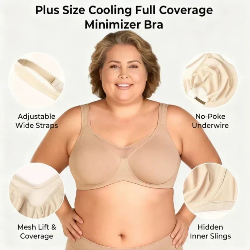 🌸✨ ¡OFERTA 50% OFF! Sujetador Elegante con Aros y Malla Transparente – Sujeción y Comodidad