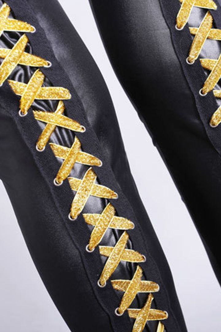 Mallas de cuero PU con cordones
