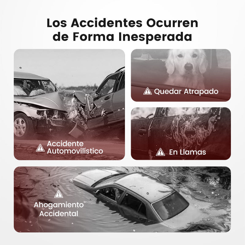 🚗🔨Mini herramienta de escape para emergencias en el coche