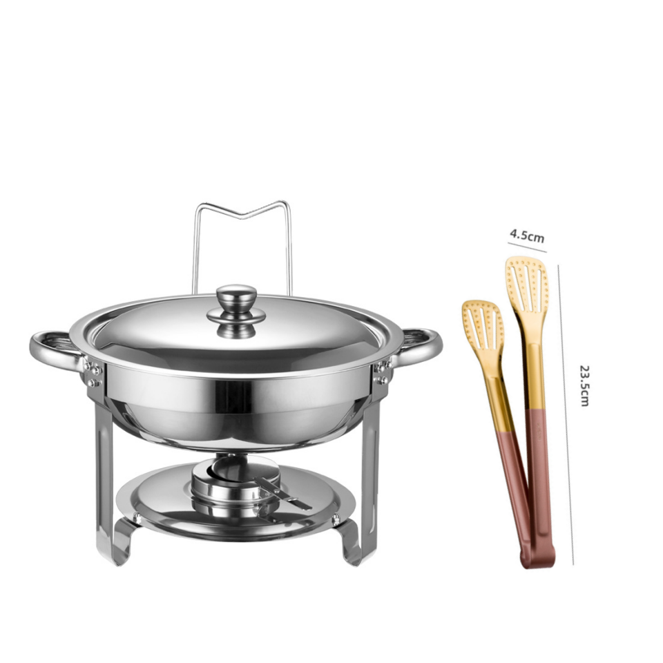 🔥🍲 ¡50% OFF! Olla Buffet de Acero Inoxidable con Calentador – Ideal para Fiestas y Eventos 🇲🇽✨