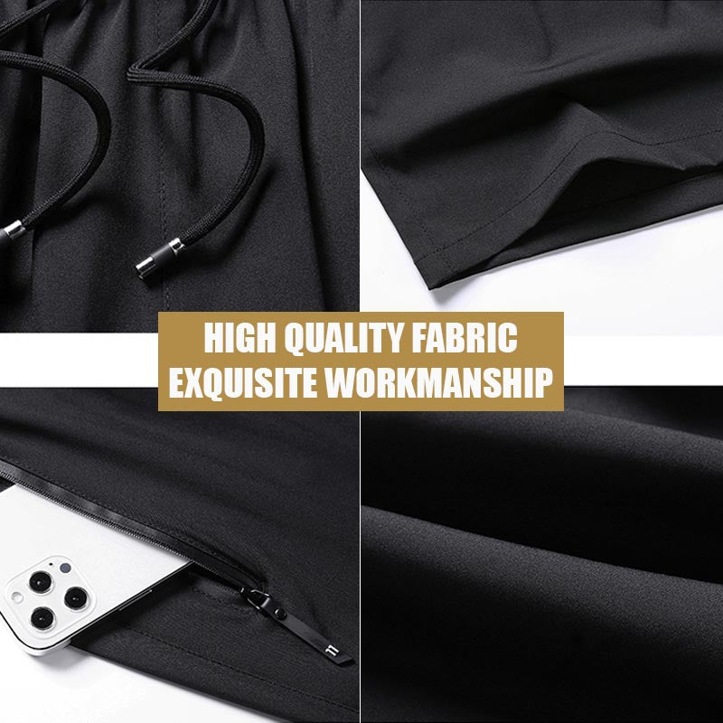 Pantalones cortos elásticos de seda de hielo de talla grande para hombre——COMPRE 1 LLÉVATE 1 GRATIS