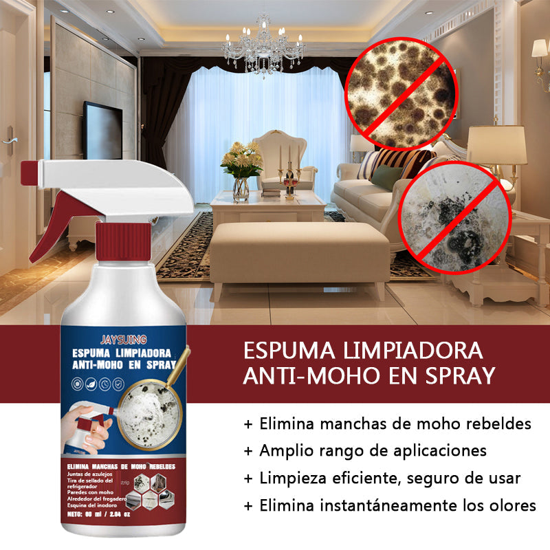 🌟¡Magia mágica anti-moho! 🌟Spray de espuma limpiadora antimoho