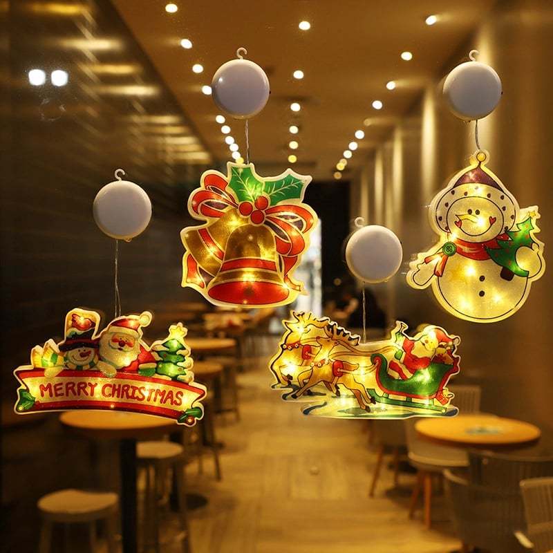 🎄Venta de Navidad anticipada - à Cup de succión para la ventana de Navidad🎅