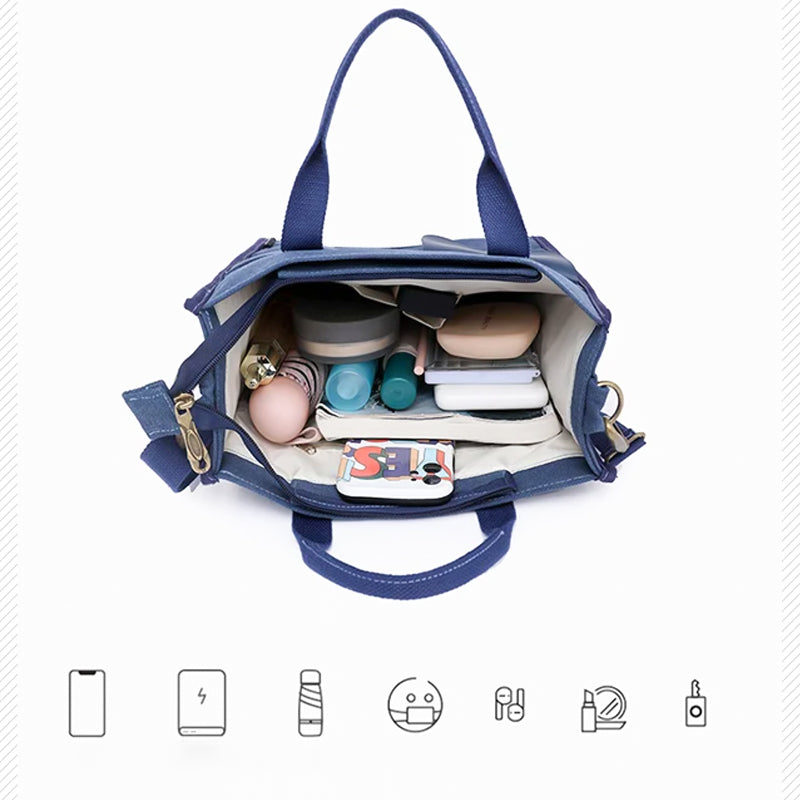 Pousbo® Bolso bandolera informal de lona para mujer