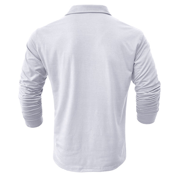 Camisa casual de algodón con bolsillos