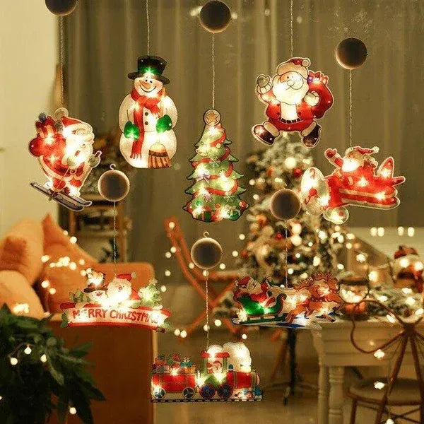 🎄Venta de Navidad anticipada - à Cup de succión para la ventana de Navidad🎅