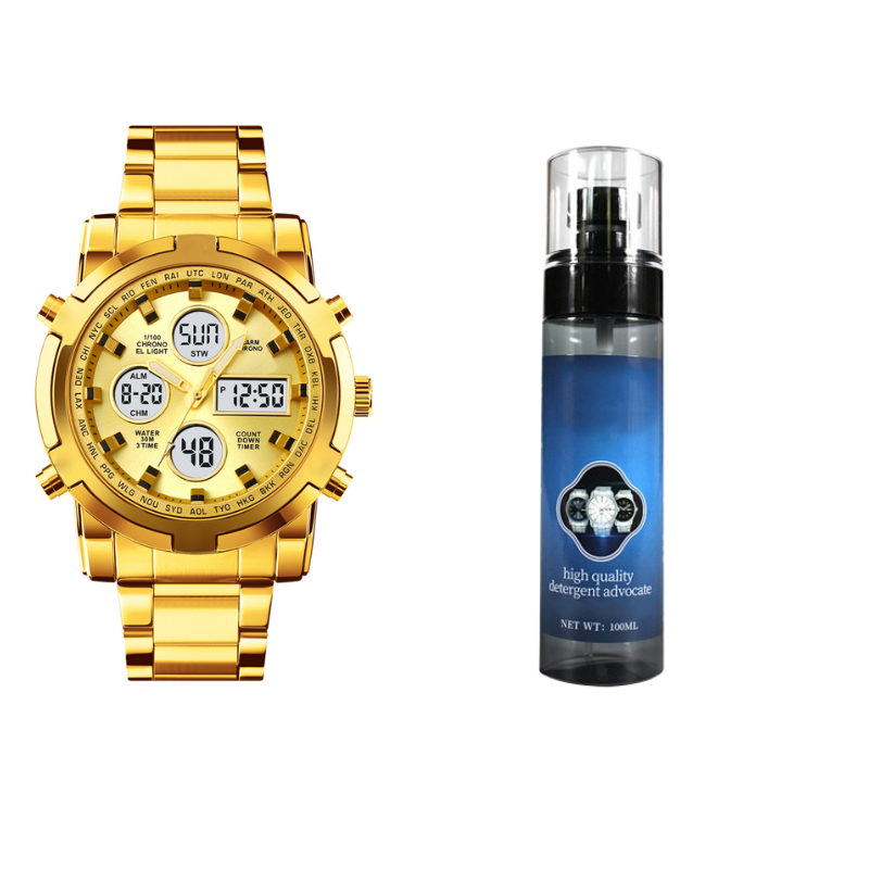 ⌚ ¡50% DE DESCUENTO AHORA! 🪖 Reloj militar para hombre: pantalla analógica-digital, resistente al agua y a los golpes 🛡️