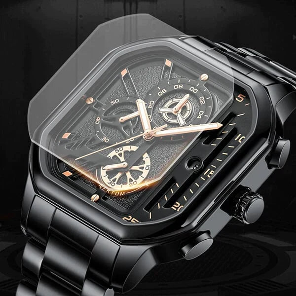 Reloj de cuarzo resistente al agua para hombre.
