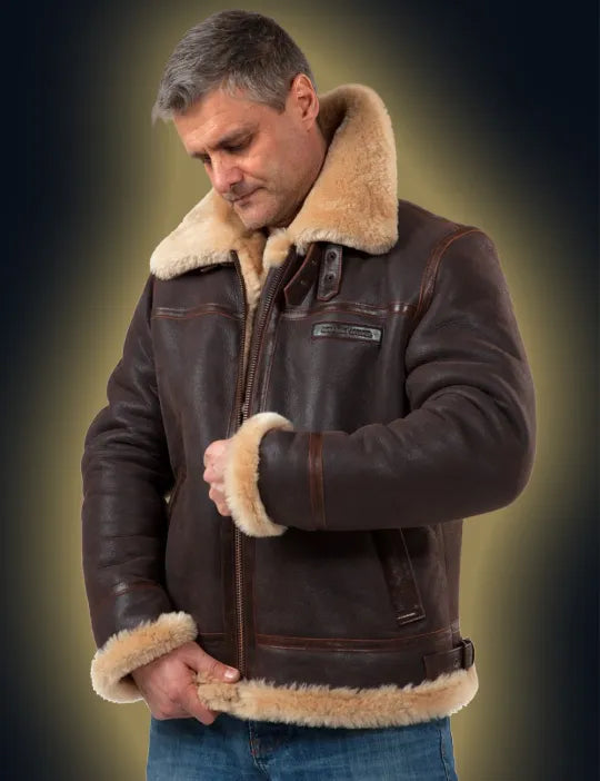 CHAQUETA BOMBER DE PIEL DE OVEJA