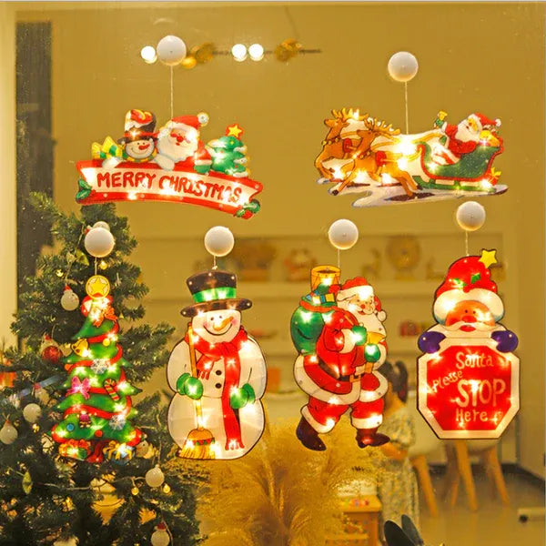 🎄Venta de Navidad anticipada - à Cup de succión para la ventana de Navidad🎅