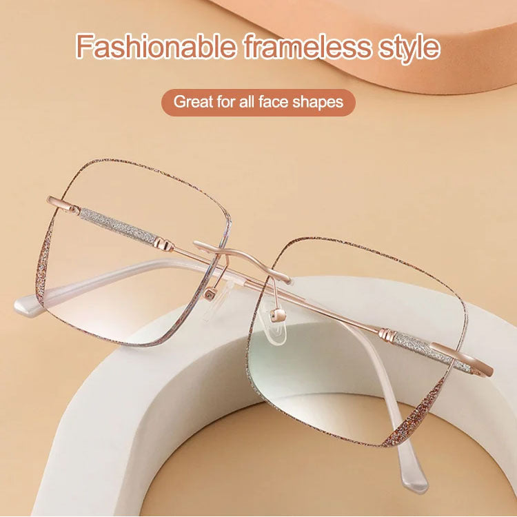 Gafas de miopía de luz azul sin montura de moda (50% de descuento)