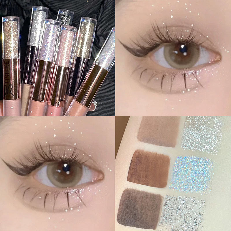 Sombra de ojos líquida con doble brillo（50% DE DESCUENTO）