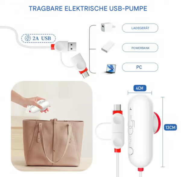 🧳 50% de descuento en HOT DEAL! Paquete de 6 bolsas de compresión para aspiradora eléctrica USB - almacenamiento de ahorro de espacio, sello herméal aire, reutiliz& Durable