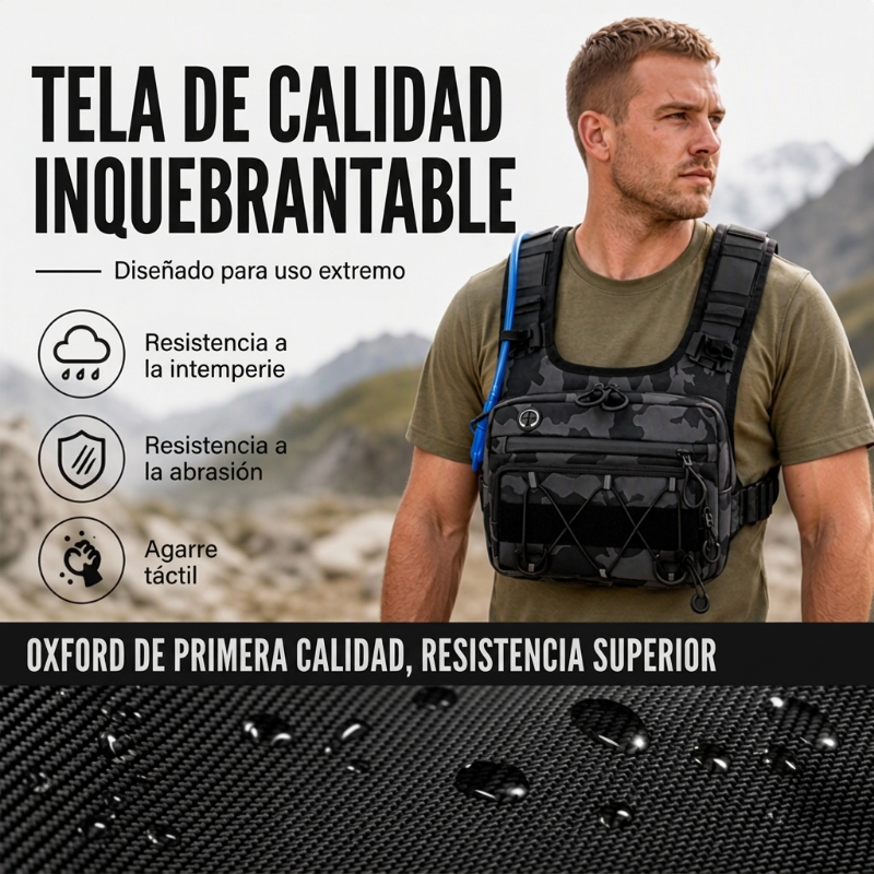 🔥Oferta Caliente 50% DESCUENTO🔥Chaleco Táctil Frontal y Trasero para Ciclismo – Listo para Hidratación, 3L de Almacenamiento, Malla Transpirable 🏃