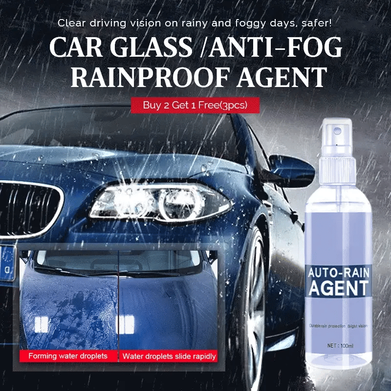 AGENTE A PRUEBA DE LLUVIA ANTIVAHO PARA VIDRIO DE AUTOMÓVIL