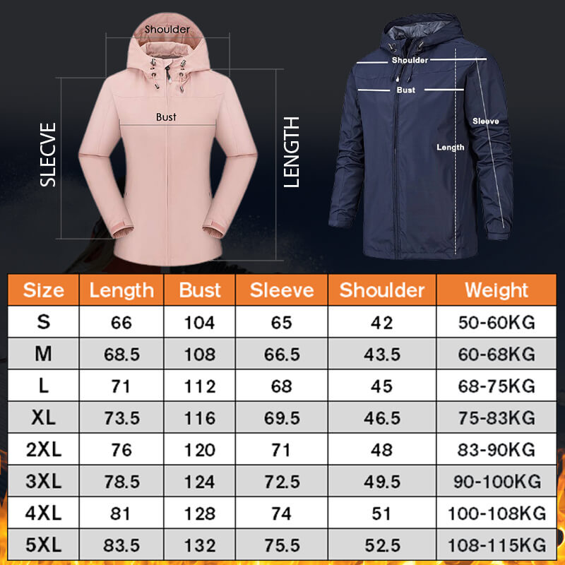 Chaqueta cortaviento impermeable unisex