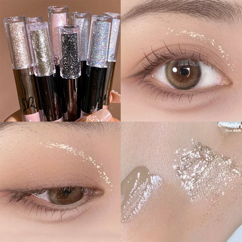 Sombra de ojos líquida con doble brillo（50% DE DESCUENTO）