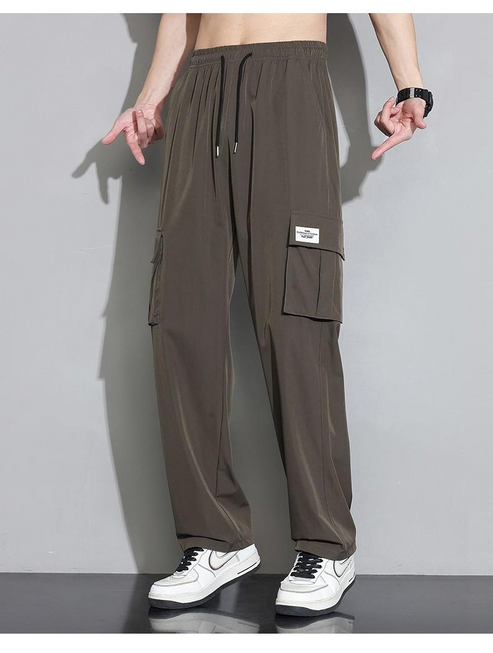 Pantalón cargo Ice Silk para hombre(COMPRA 2 ENVÍO GRATIS)