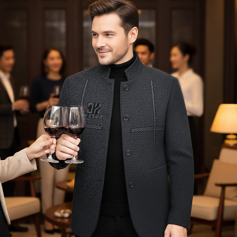 Abrigo informal cálido para hombre