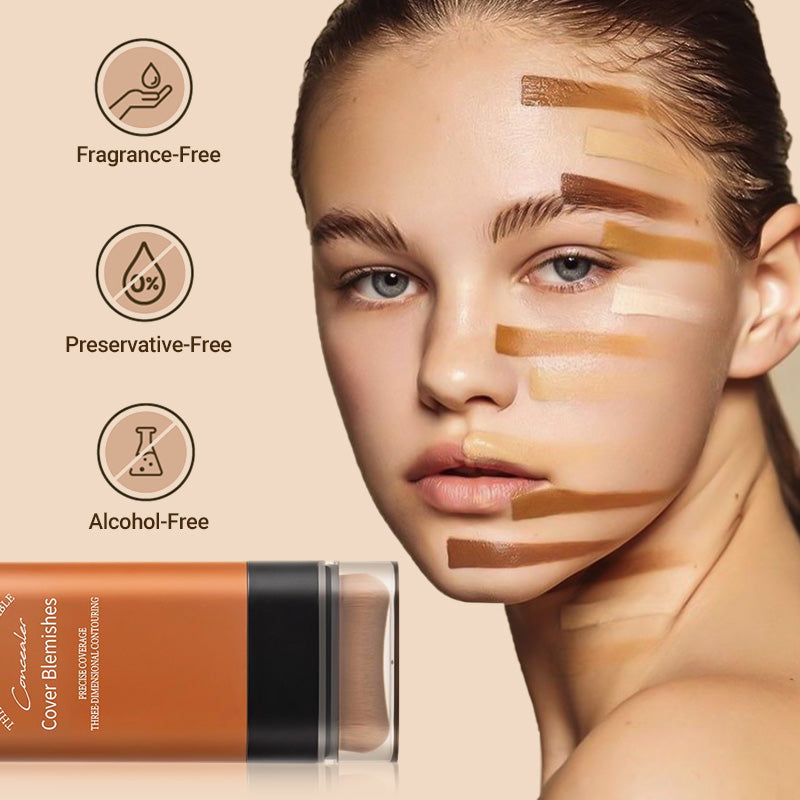✨ Corrector en Barra con Brocha Incorporada – Cobertura Instantánea y Precisa