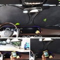 Portable Car Front Windshield Reflective Sun Block 6 Pcs sets