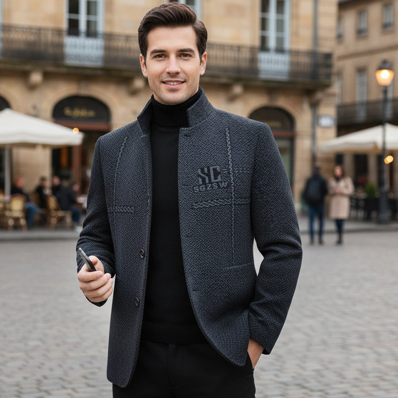 Abrigo informal cálido para hombre