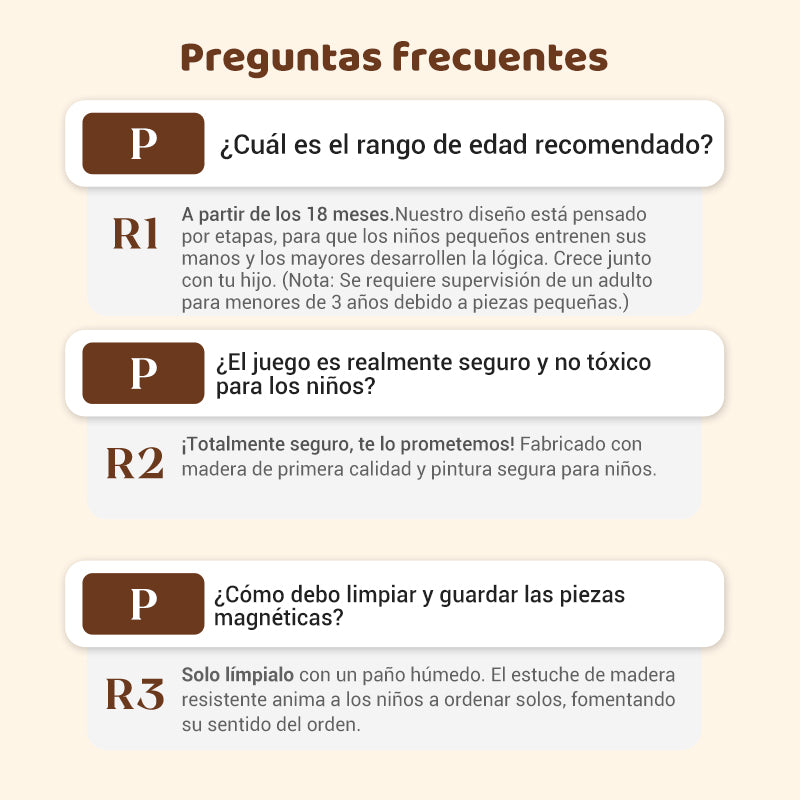 🎁¡Oferta navideña anticipada! 50% de descuento 🔥 Juego de rompecabezas de bloques magnéticos de madera con patrones 🧩