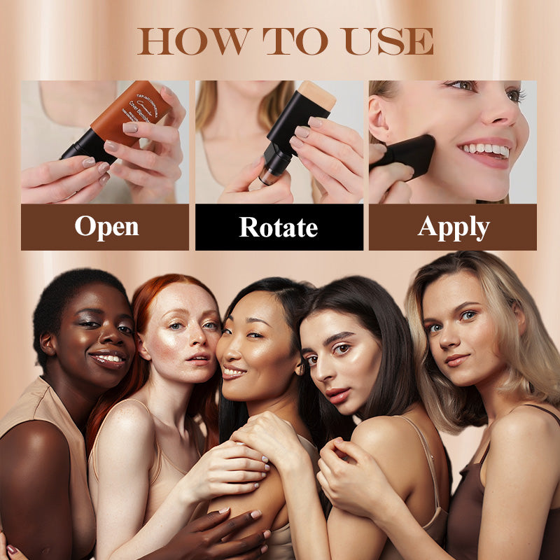 ✨ Corrector en Barra con Brocha Incorporada – Cobertura Instantánea y Precisa