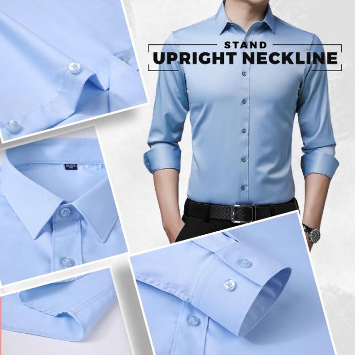 Camisa Elástica sin Planchar y sin Arrugas