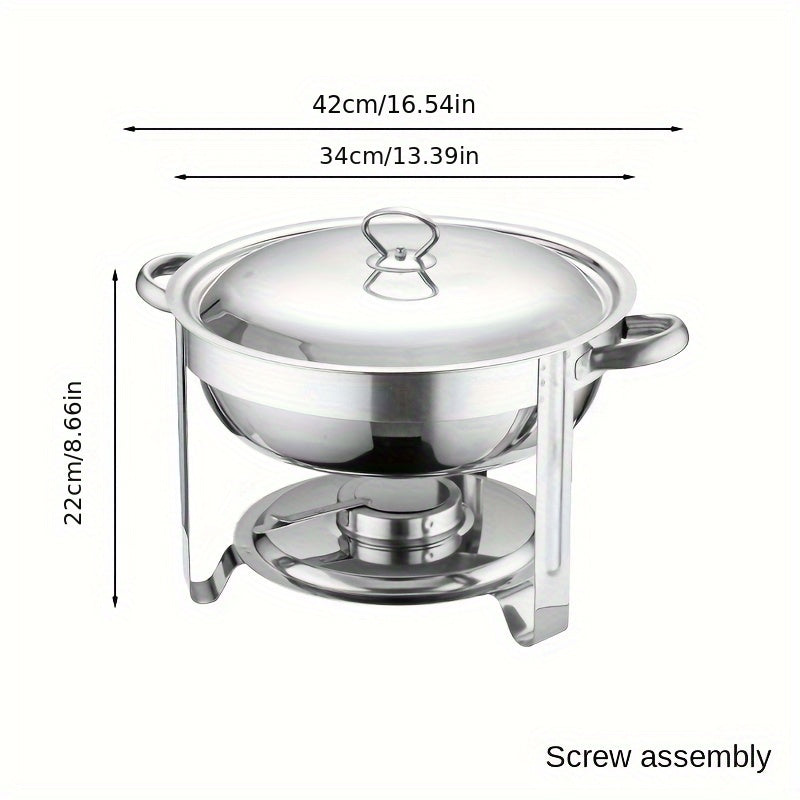 🔥🍲 ¡50% OFF! Olla Buffet de Acero Inoxidable con Calentador – Ideal para Fiestas y Eventos 🇲🇽✨