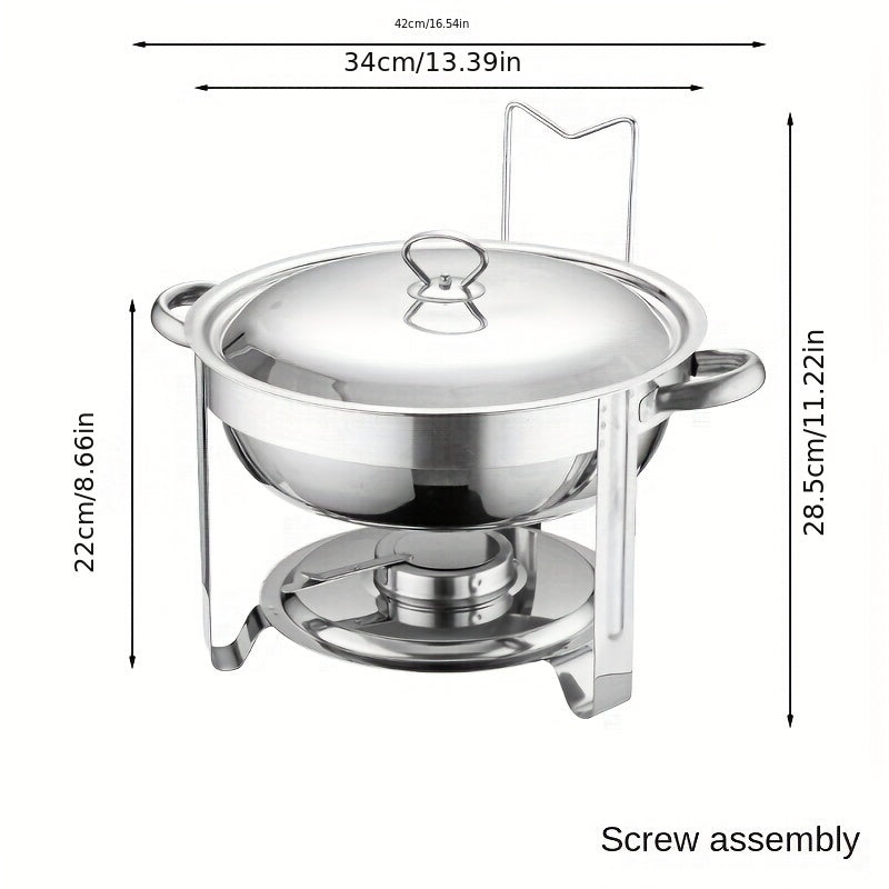 🔥🍲 ¡50% OFF! Olla Buffet de Acero Inoxidable con Calentador – Ideal para Fiestas y Eventos 🇲🇽✨