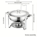 🔥🍲 ¡50% OFF! Olla Buffet de Acero Inoxidable con Calentador – Ideal para Fiestas y Eventos 🇲🇽✨