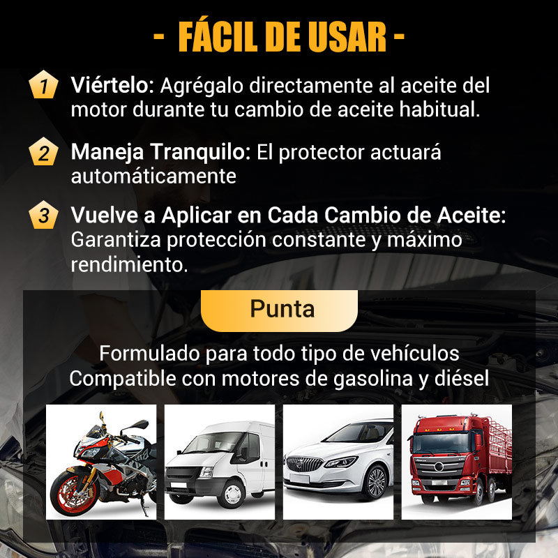Protector Antidesgaste de Motor de Alta Eficiencia
