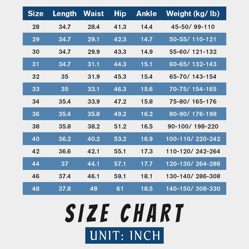Pantalones de mezclilla casuales sueltos de talla grande para hombre