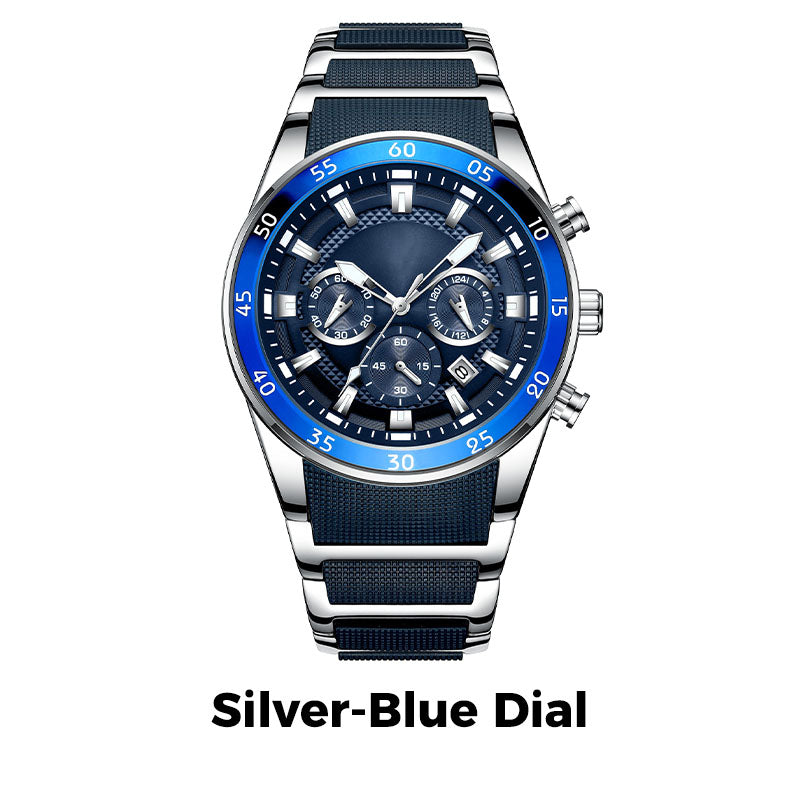 💎Reloj de cuarzo multifuncional resistente al agua para hombre