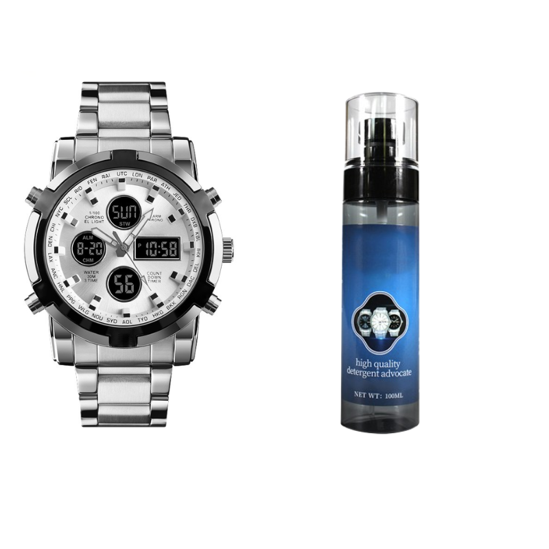 ⌚ ¡50% DE DESCUENTO AHORA! 🪖 Reloj militar para hombre: pantalla analógica-digital, resistente al agua y a los golpes 🛡️