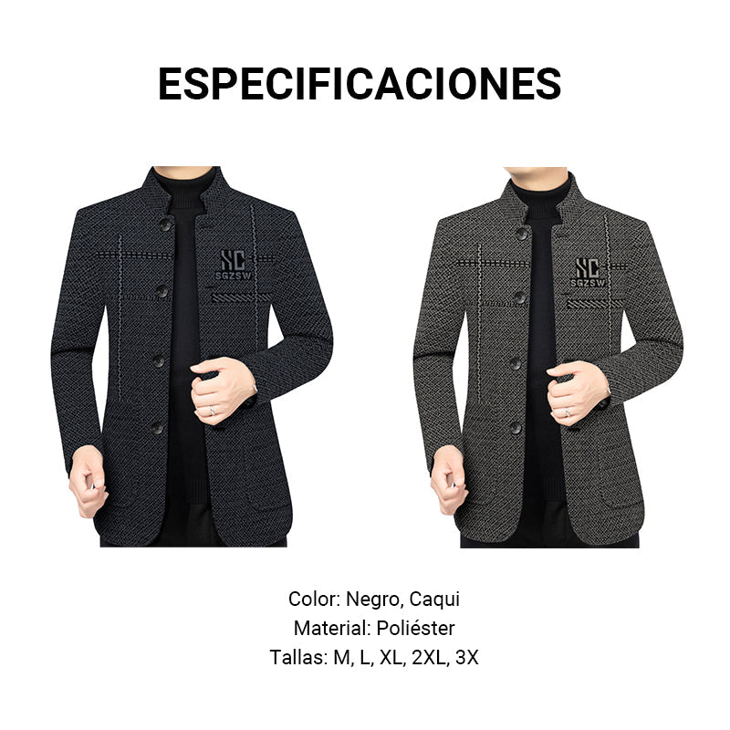 Abrigo informal cálido para hombre