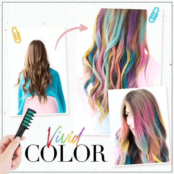 🔥Oferta especial 2026🔥Peine para teñir el cabello de un solo uso con efecto deslumbrante