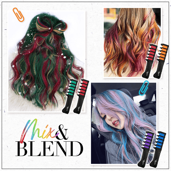🔥Oferta especial 2026🔥Peine para teñir el cabello de un solo uso con efecto deslumbrante