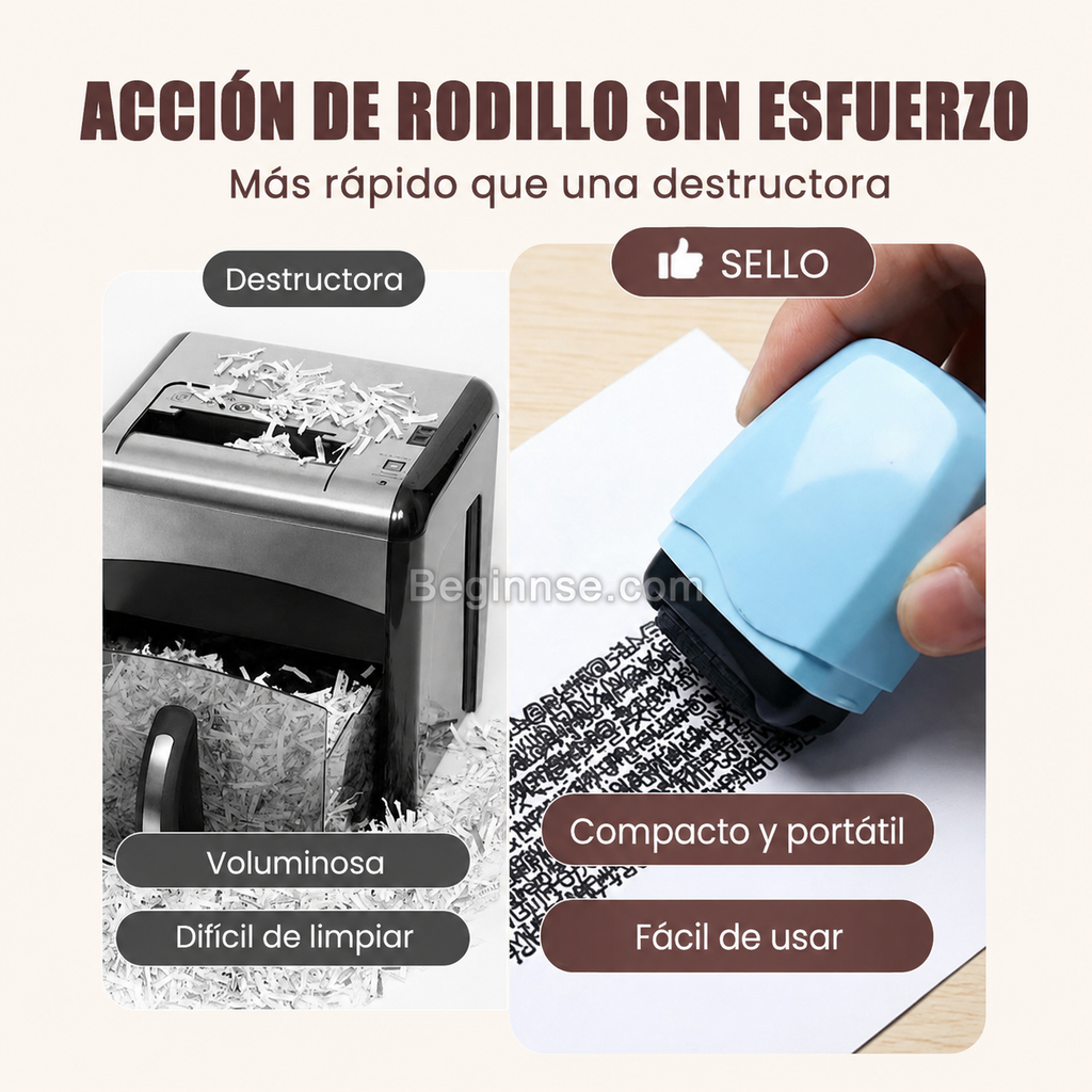 ⏳¡50% DE DESCUENTO POR TIEMPO LIMITADO!⏰ Sello Rodillo para Protección de la Privacidad 👣
