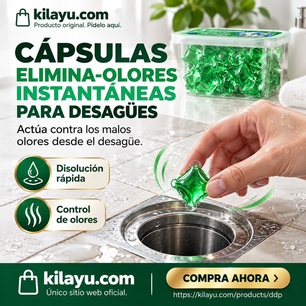 🔥🎉¡Se vendió como pan caliente! 30.000 personas lo compraron🎉.Cápsulas desodorantes de desagües bioenzimáticas