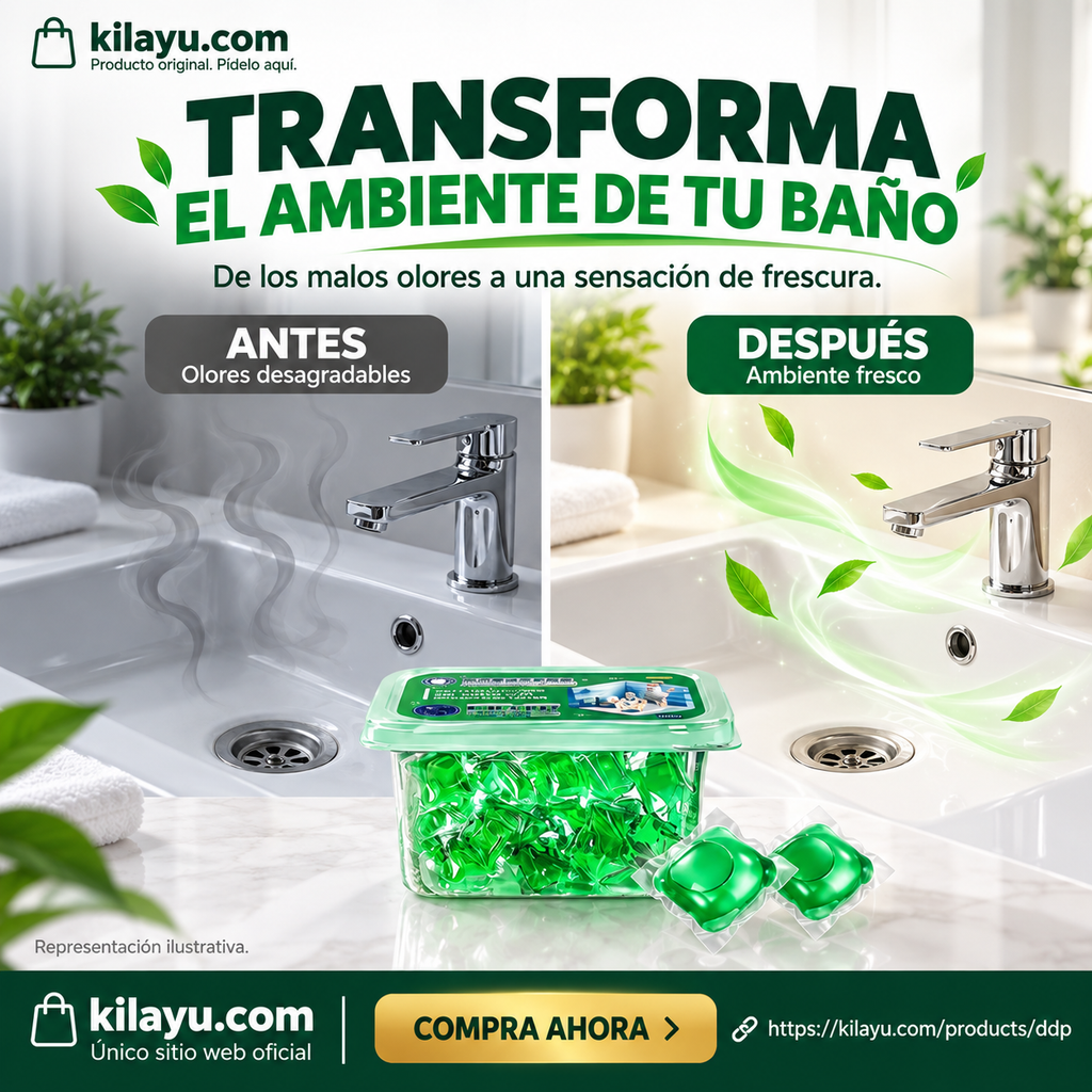 🔥🎉¡Se vendió como pan caliente! 30.000 personas lo compraron🎉.Cápsulas desodorantes de desagües bioenzimáticas