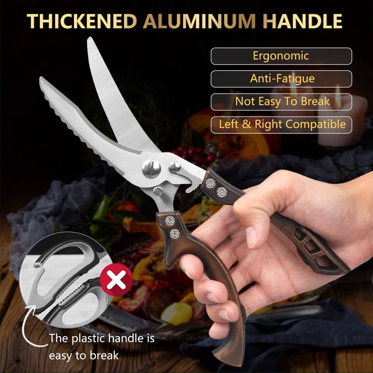 Tijeras para Cortar Huesos de Acero Inoxidable Resistente