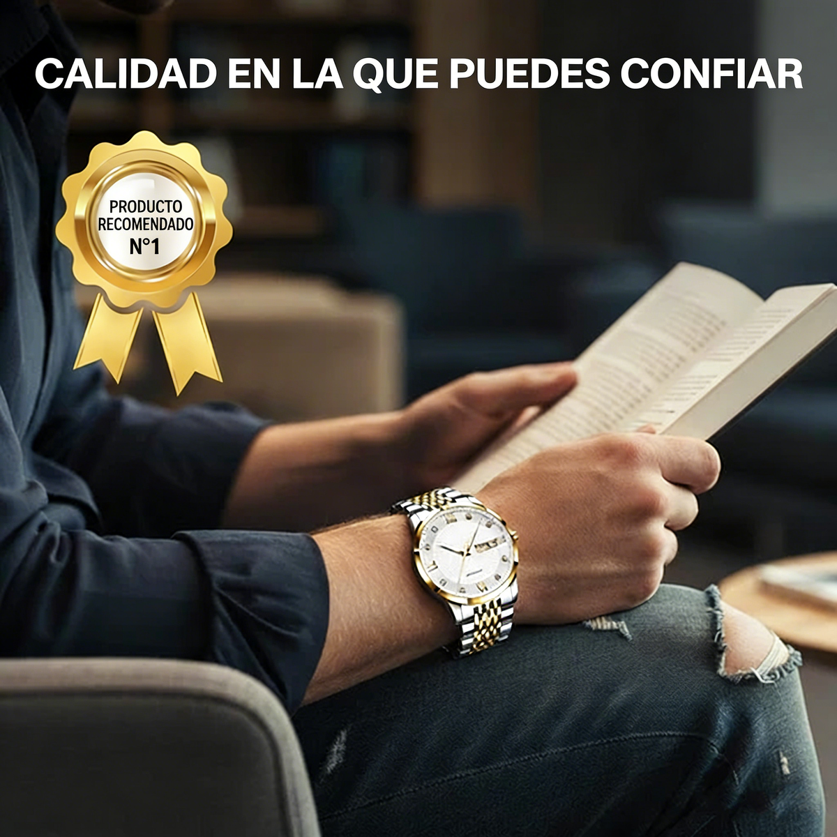 Reloj Ejecutivo para Hombre Acero Inoxidable Impermeable