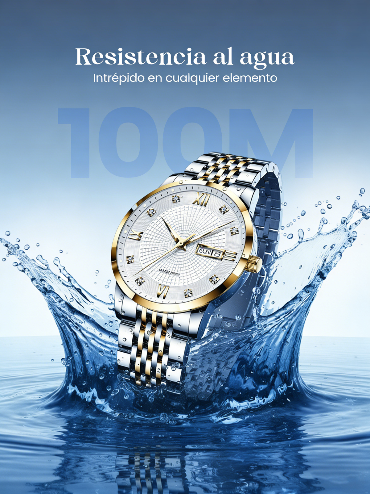 Reloj Ejecutivo para Hombre Acero Inoxidable Impermeable