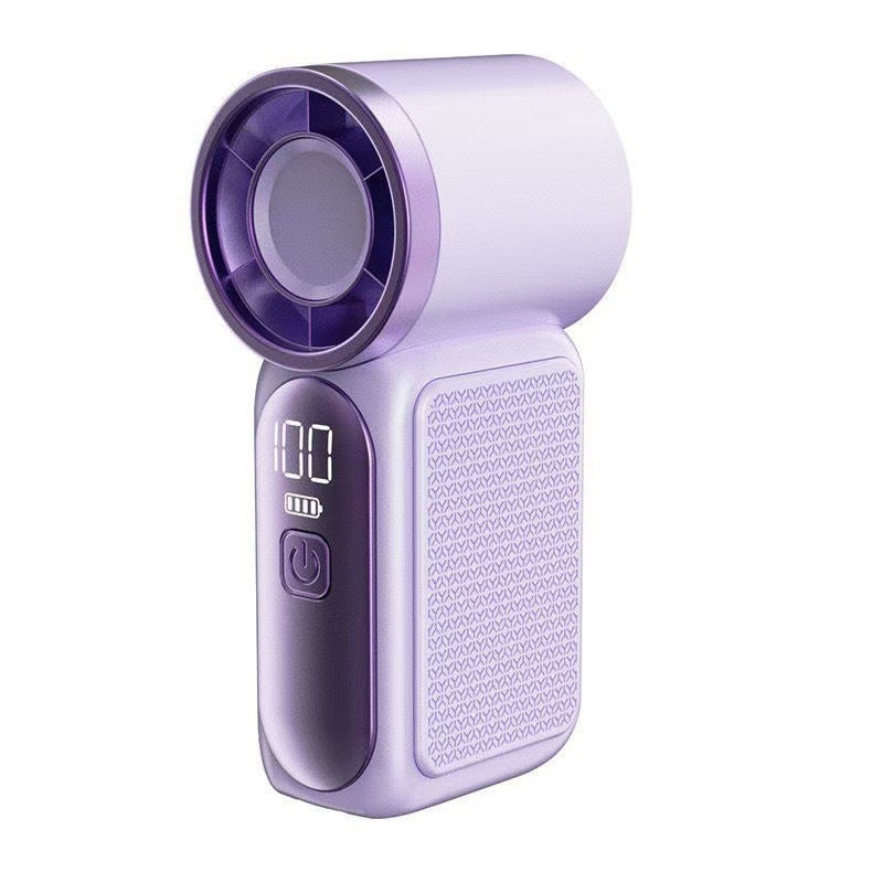🌀💨 Mini ventilador portátil con pantalla LED – 👍 Ventilador de bolsillo turbo de 5 velocidades. ✨ Recargable por USB, enfriamiento rápido ideal para viajes y maquillaje. Regalo perfecto. Refrigeración portátil.