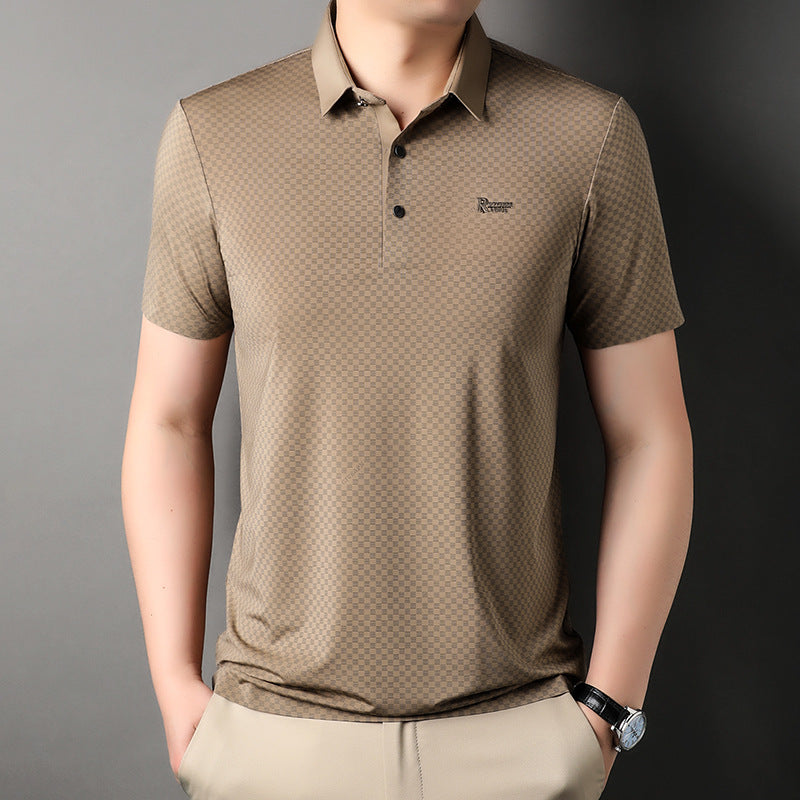 Camiseta de manga corta reductora de edad cómoda para hombre