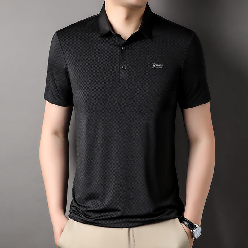 Camiseta de manga corta reductora de edad cómoda para hombre